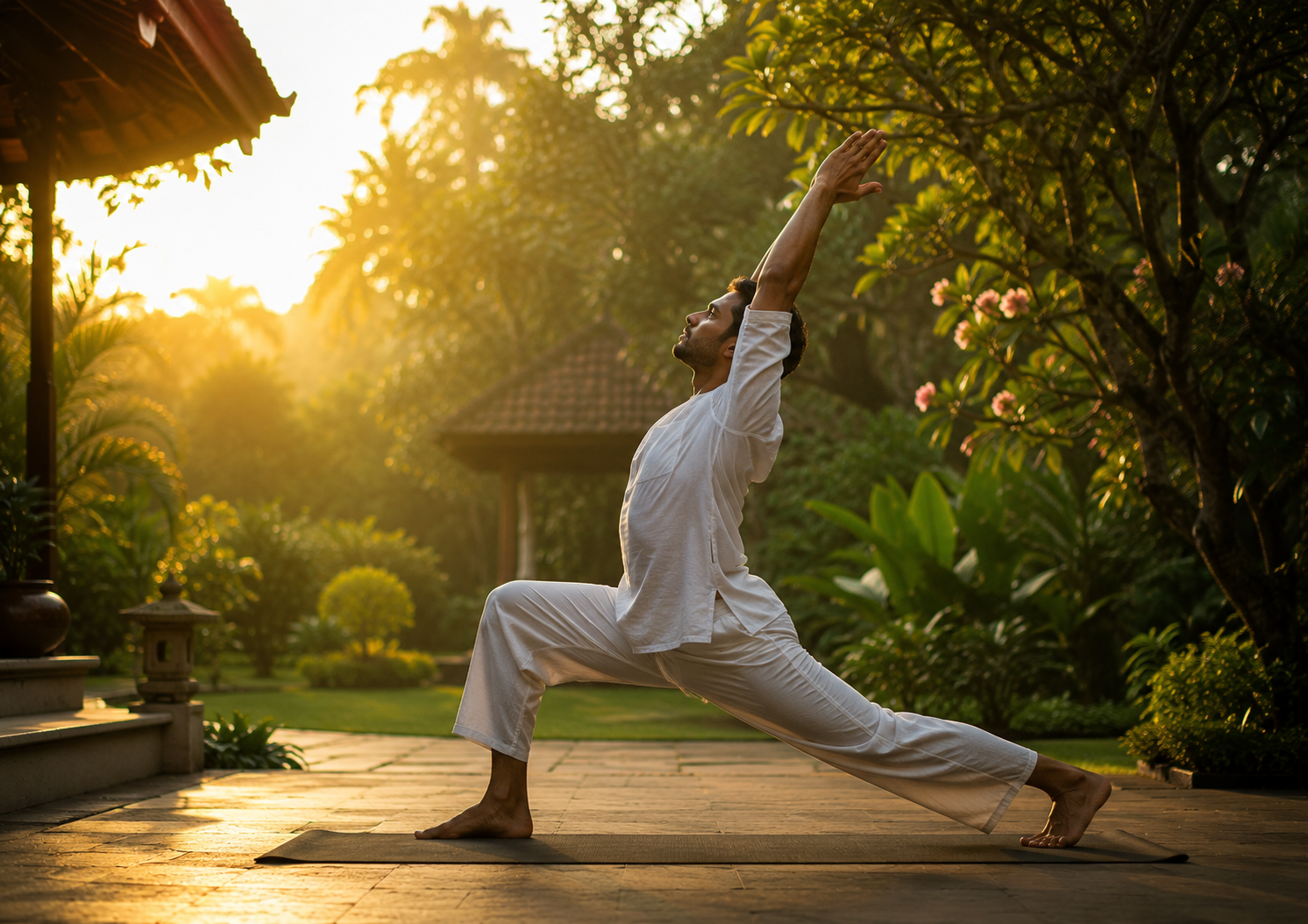 Yoga session at Ayursiha