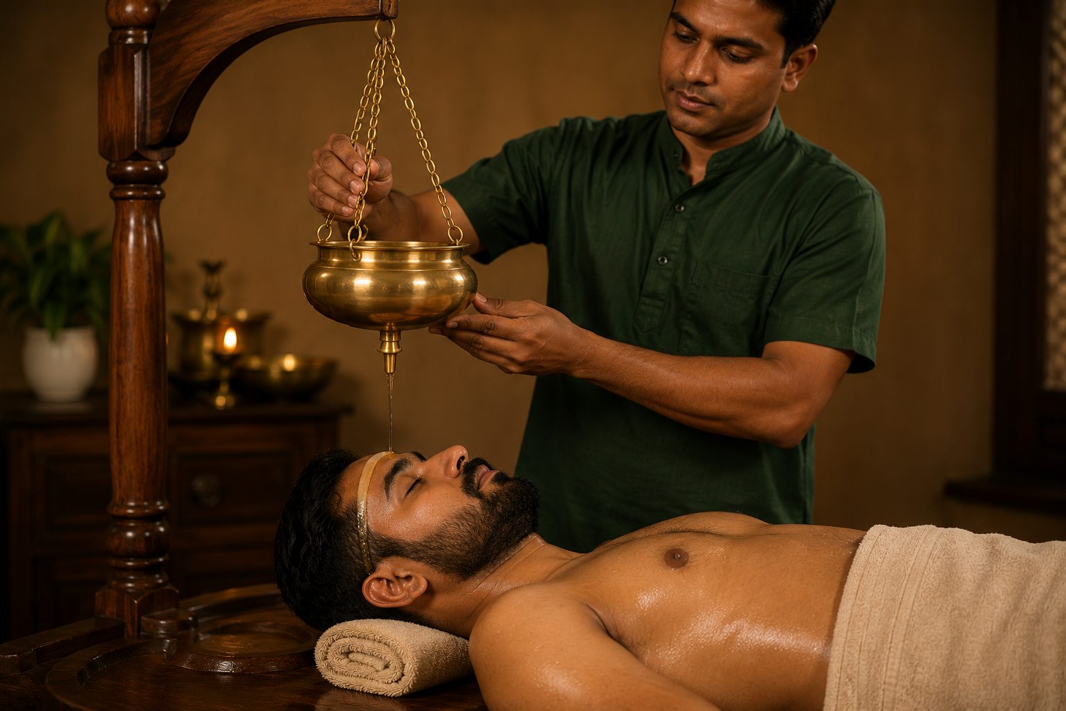 Shirodhara (Oil Flow Therapy)